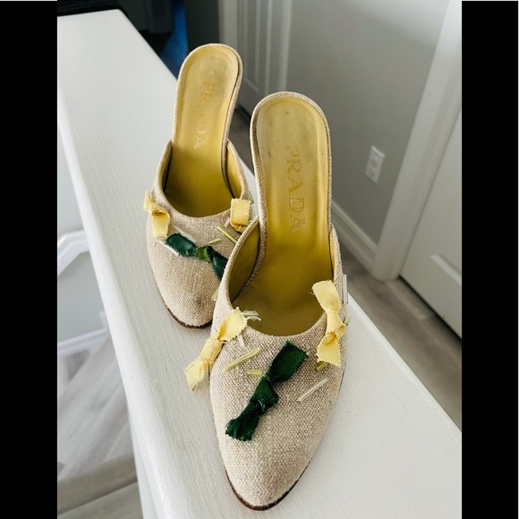 PRADA High heel slides in 35 1/5 - Picture 7 of 9